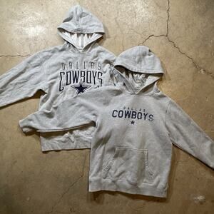 X2 Dallas Cowboys Logo Grey Hoodie S + Kids XL